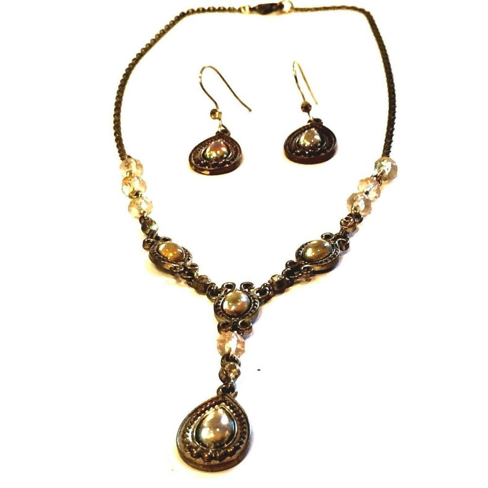 Avon Necklace and Earring Sets Aurora Borealis